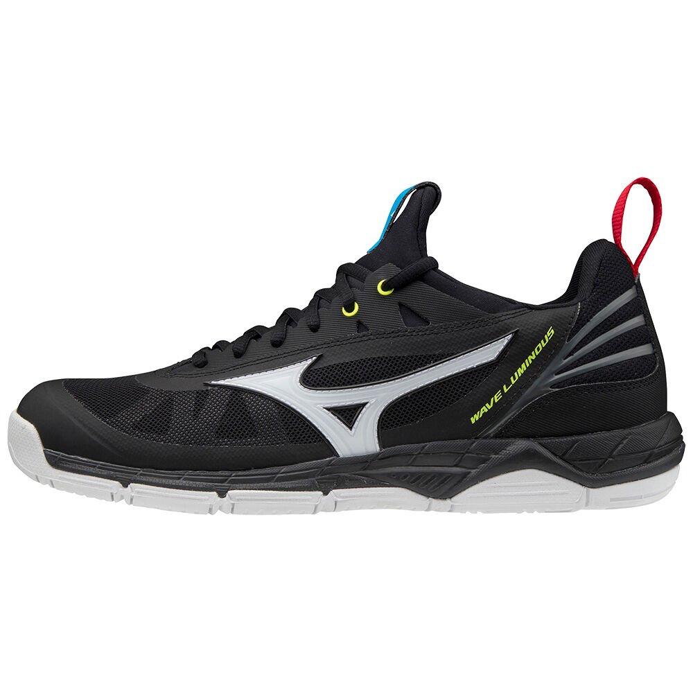 Mizuno Men's Volleyball Shoes Wave Luminous Black/White/Yellow - AMHFDTN-67